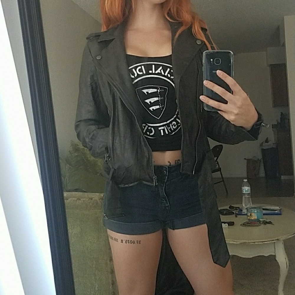 Faux Leather Jacket
